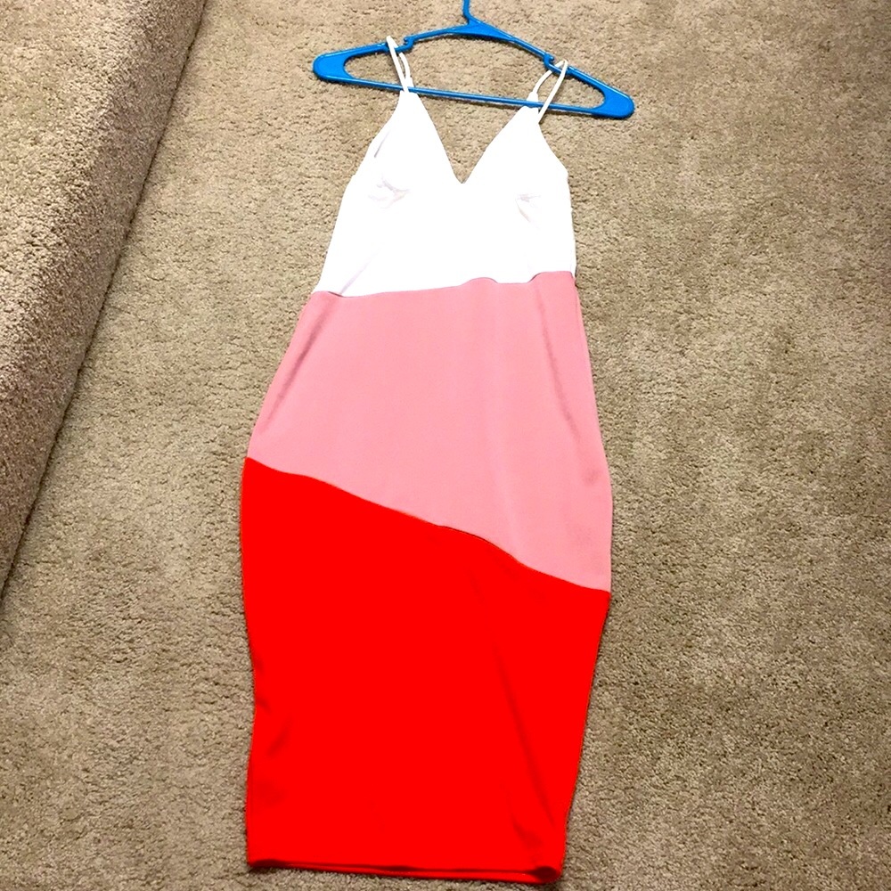 Boohoo Color Block Midi Dress - Picture 4 of 4
